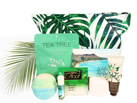 Tea Tree Mask Skin Care Package Gift Ideas Hawaiian Theme for Women